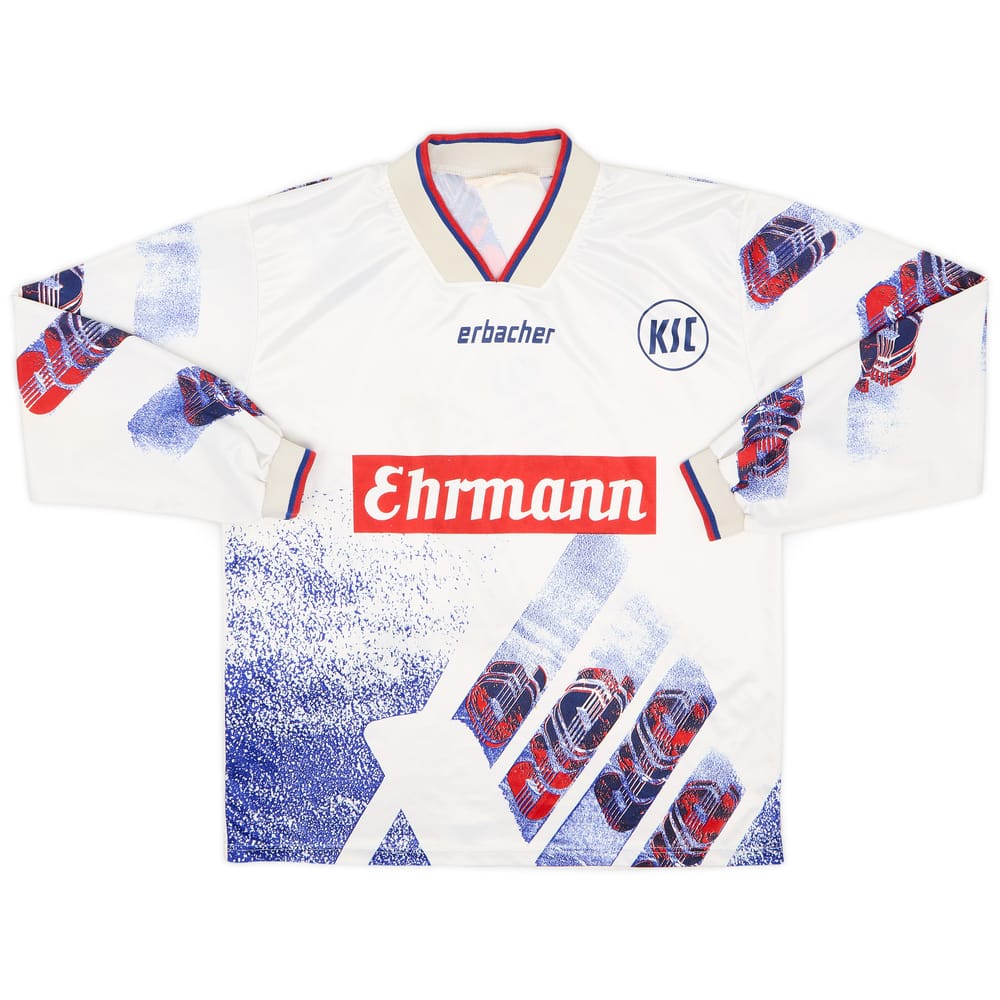 1993-95 Karlsruhe Home L/S Shirt #11 - 6/10 - (S)