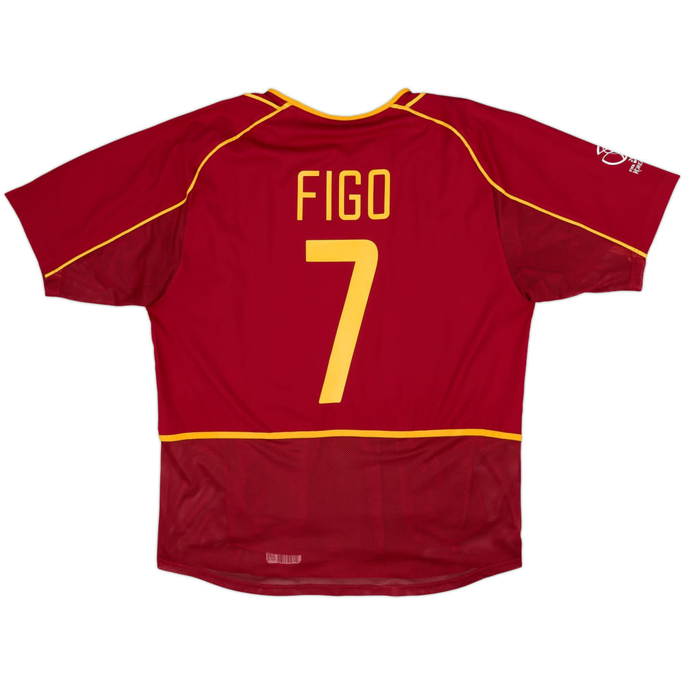 2002-04 Portugal Player Issue Home Shirt Figo #7 - 9/10 - (L)