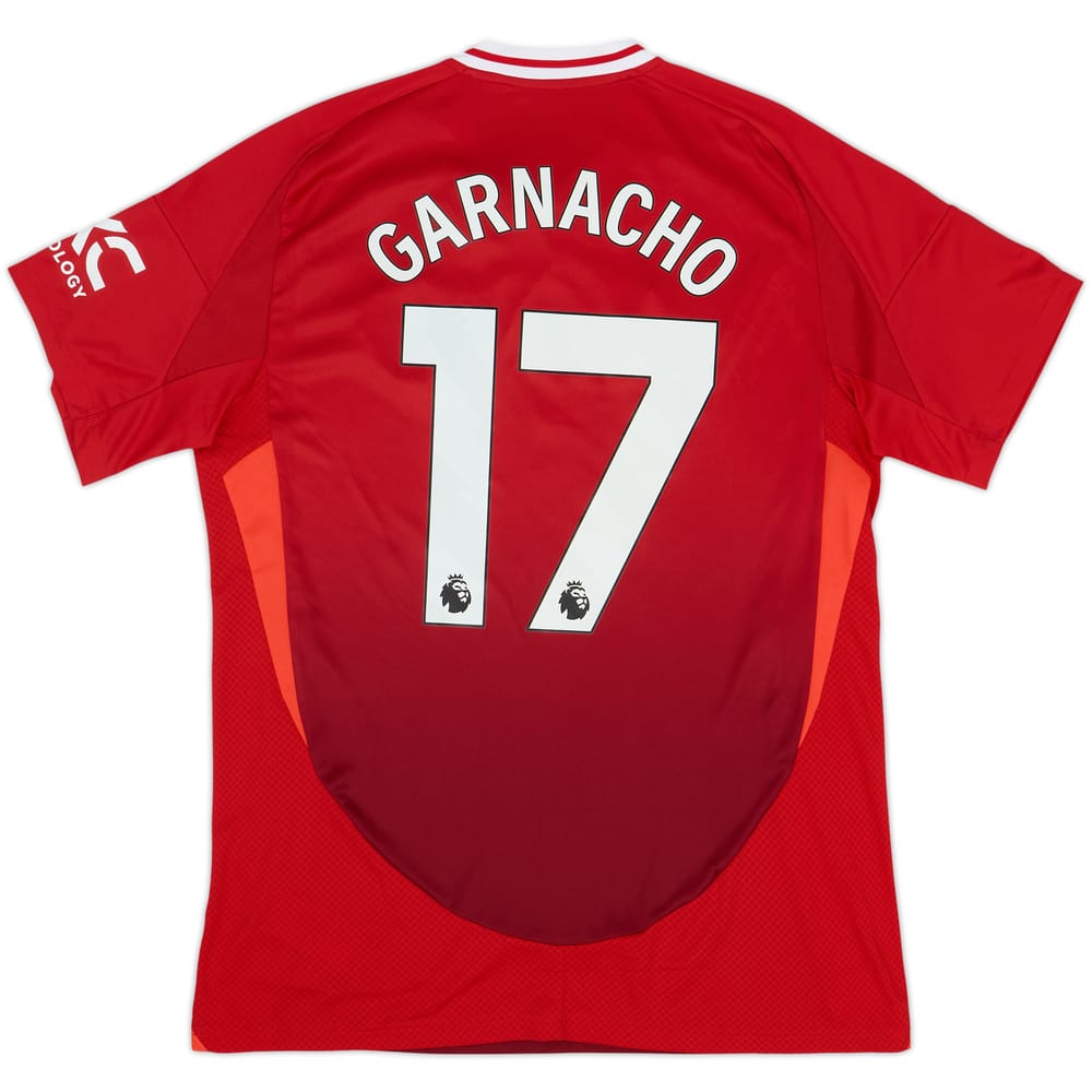 2024-25 Manchester United Home Shirt Garnacho #17 - 9/10 - (L)