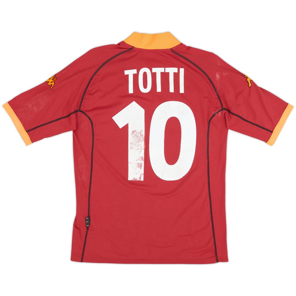 2001-02 Roma Home Shirt Totti #10 - 5/10 - (L)