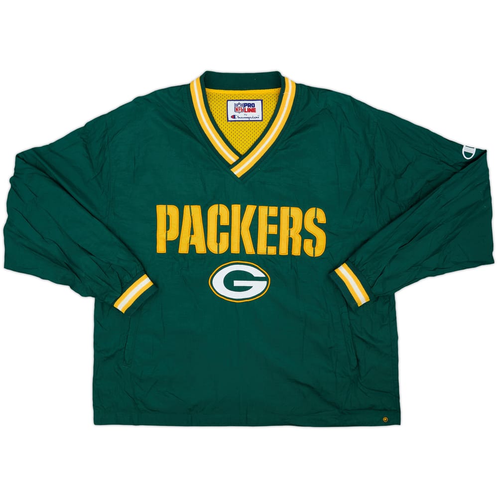 1990s Green Bay Packers Champion Reversible Pullover Jacket - 7/10 - (XXL)