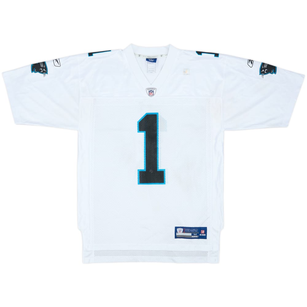 2011 Carolina Panthers Newton #1 Reebok On Field Away Jersey - 9/10 - (M)