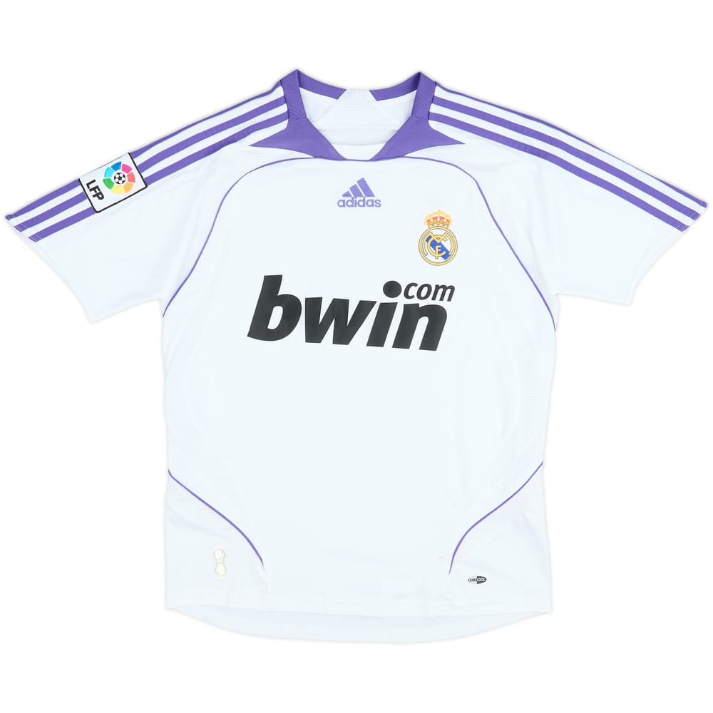2007-08 Real Madrid Home Shirt - 6/10 - (L.Boys)