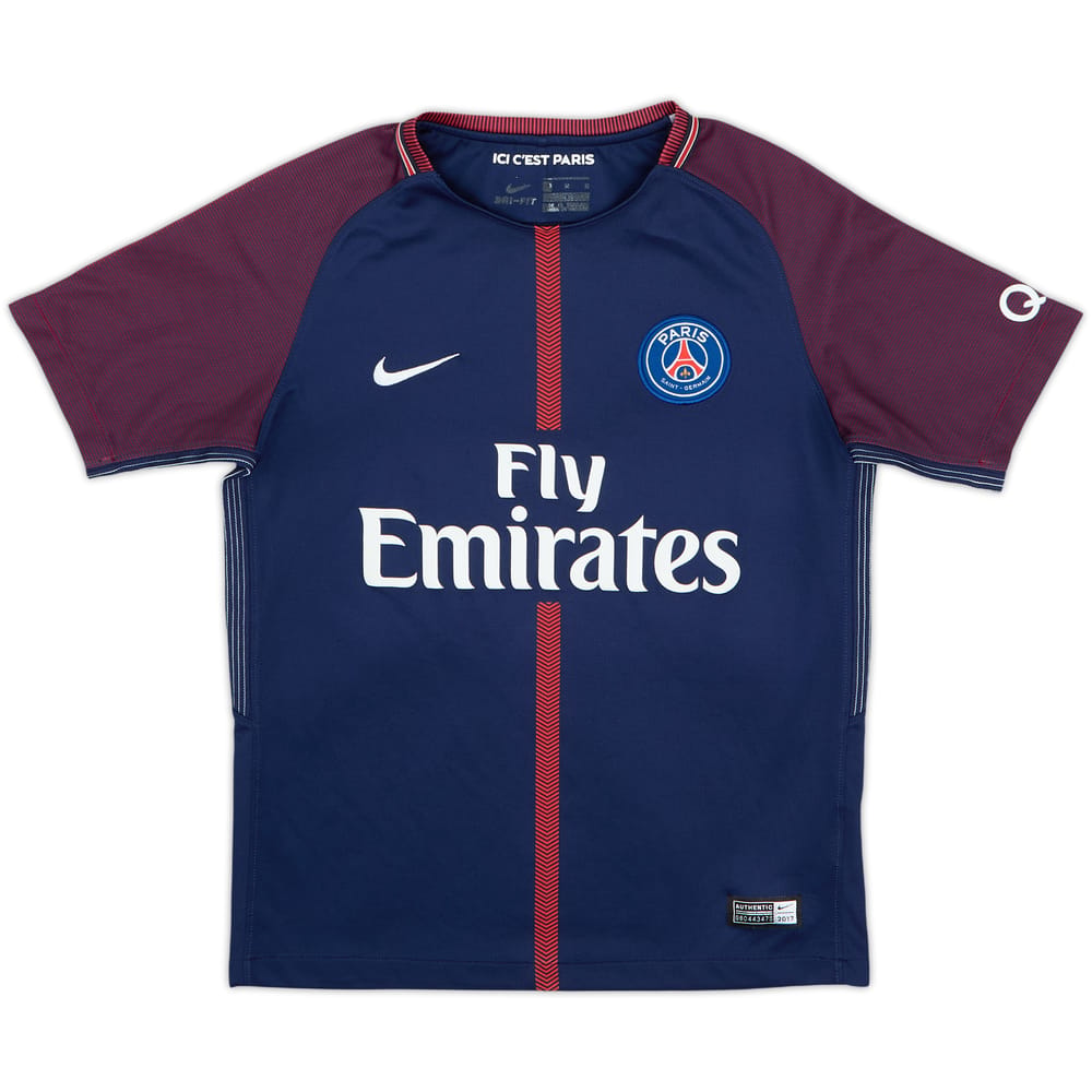 2017-18 Paris Saint-Germain Home Shirt - 8/10 - (11-12 Years)