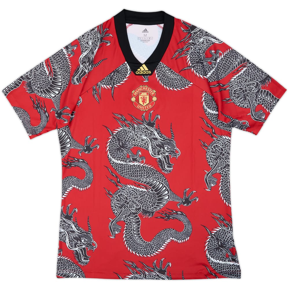 2019-20 Manchester United adidas Chinese New Year Training Shirt - 10/10 - (M)