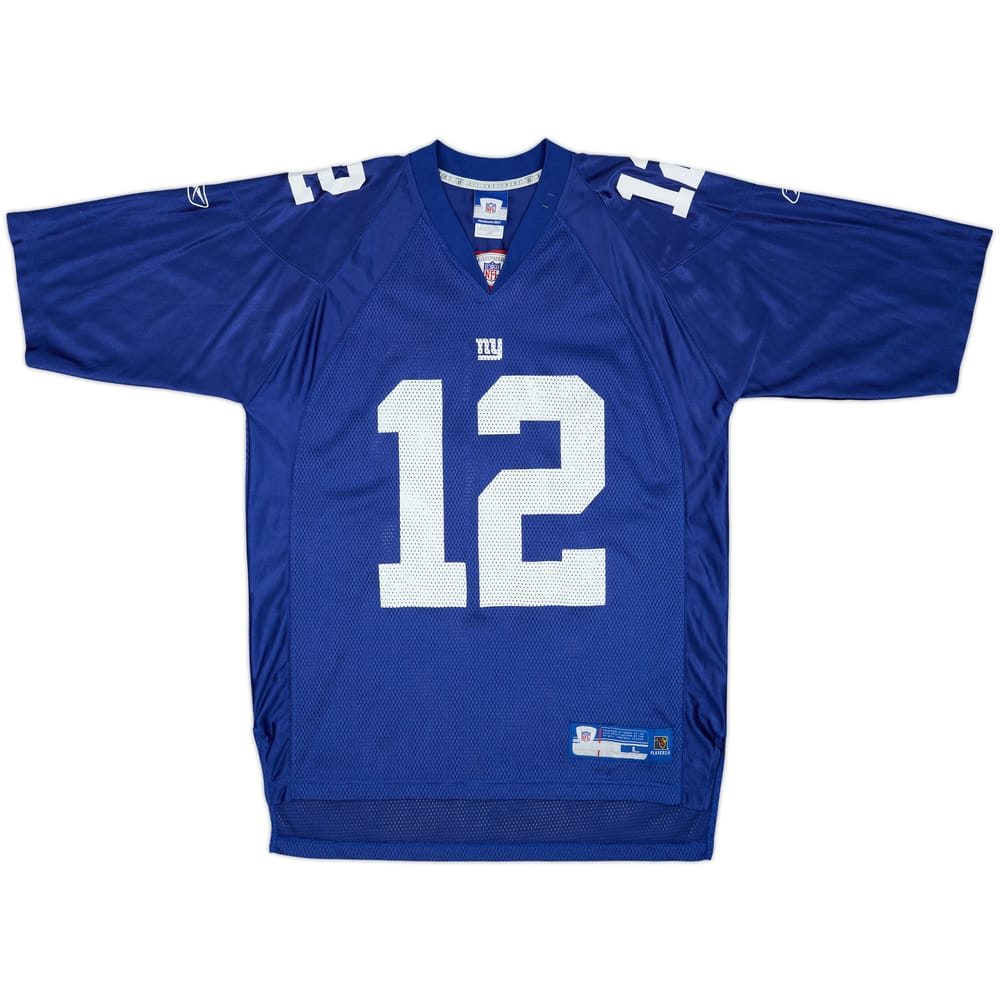 2007 New York Giants Smith #12 Reebok On Field Home Jersey - 8/10 - (L)