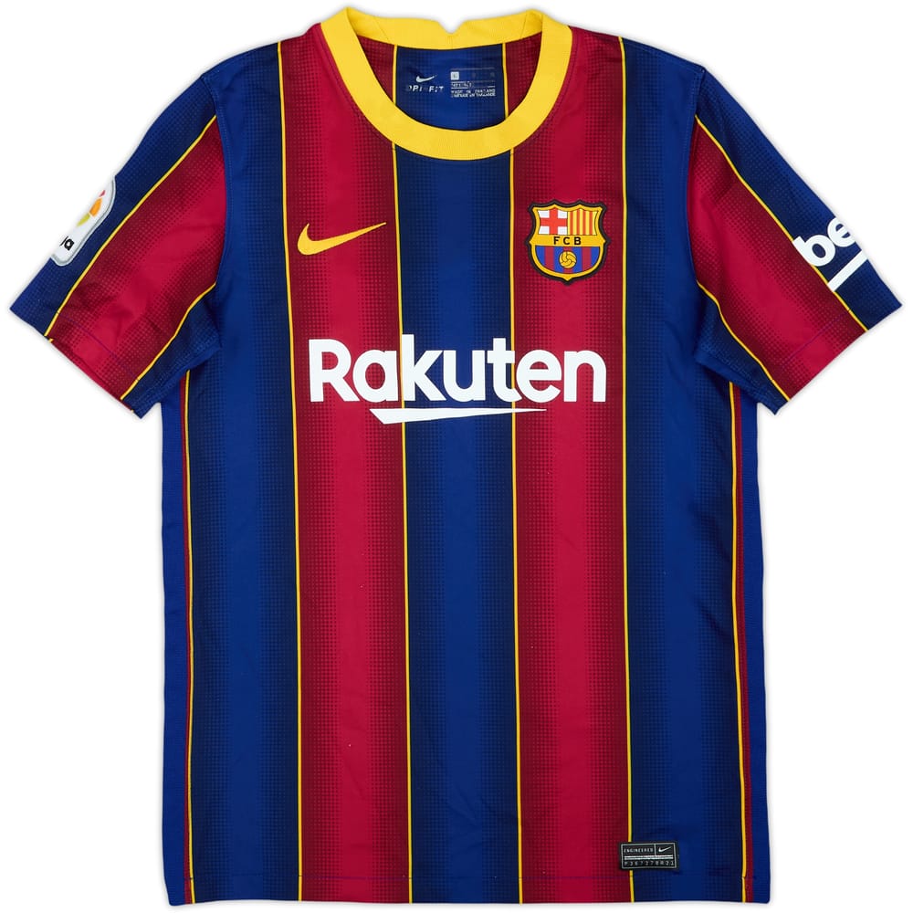 2020-21 Barcelona Home Shirt - 8/10 - (13-14 Years)