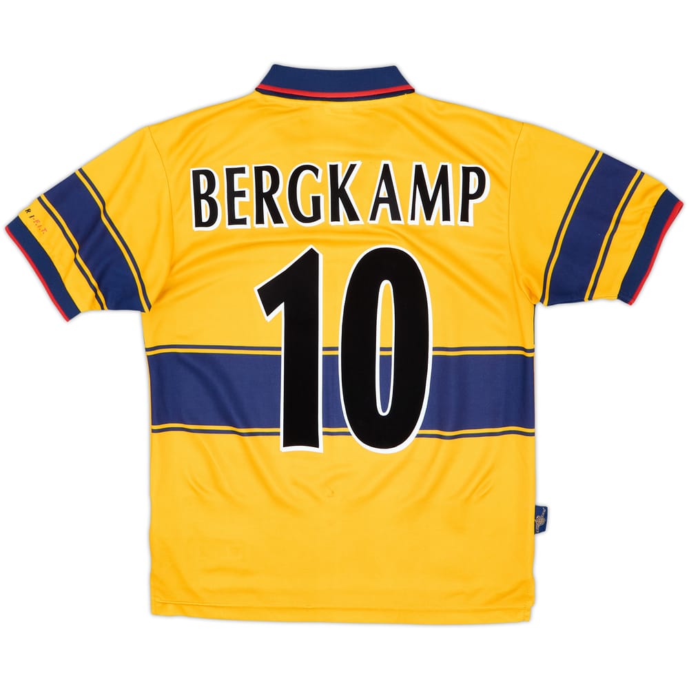 1997-99 Arsenal Away Shirt Bergkamp #10 - 8/10 - (15-16 Years)