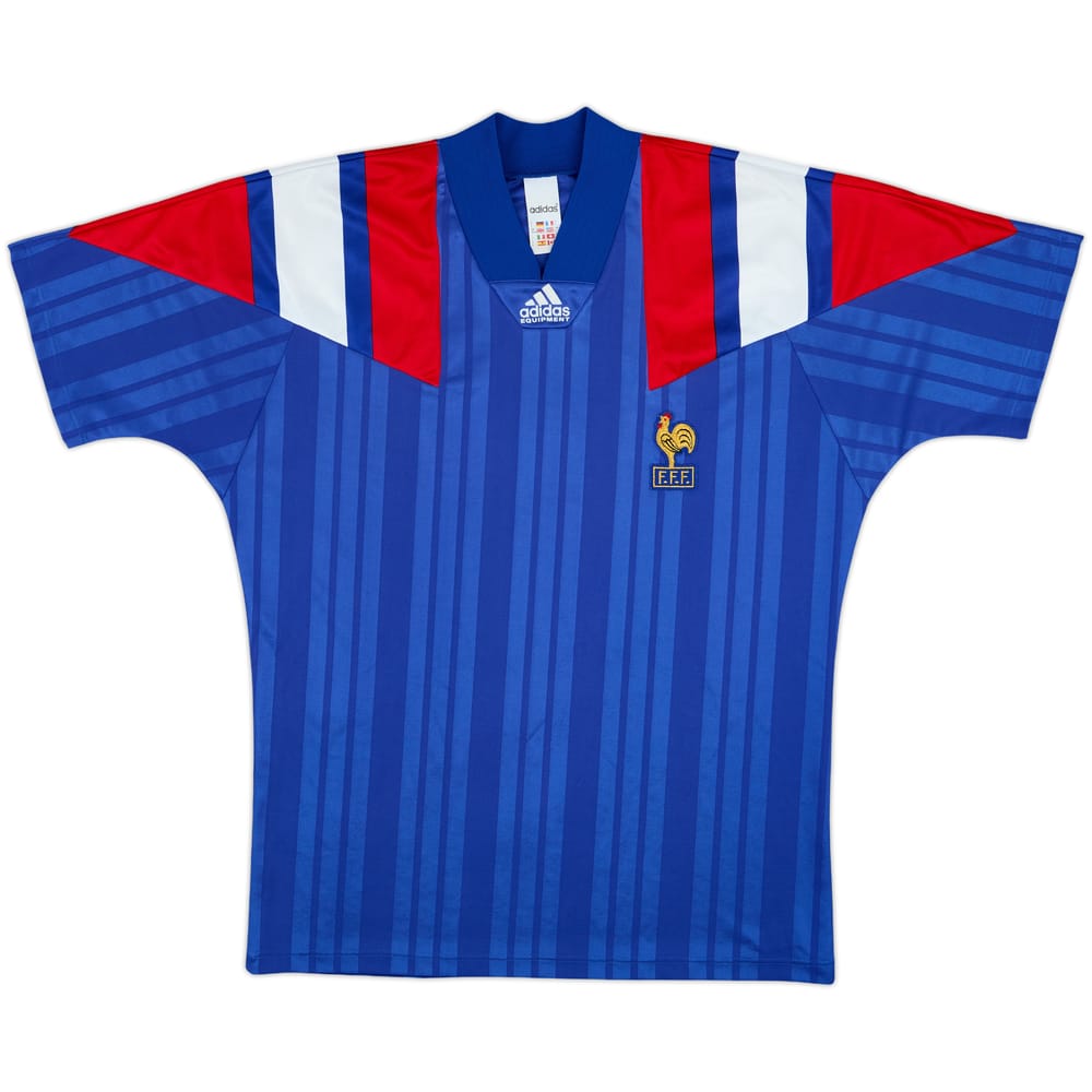 1992-94 France Home Shirt #11 - 8/10 - (L)
