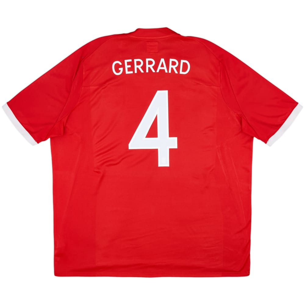 2010-11 England Away Shirt Gerrard #4 - 7/10 - (3XL)
