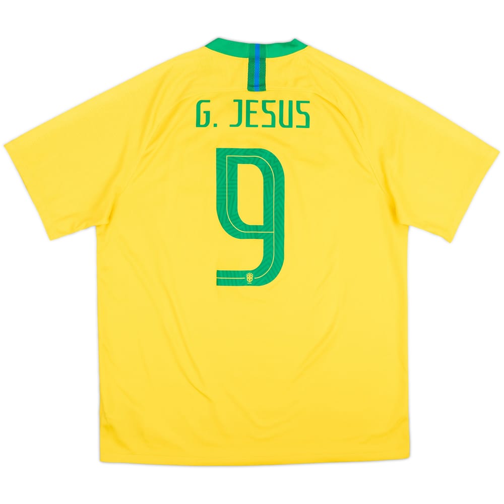 2018-19 Brazil Home Shirt G.Jesus #9 - 8/10 - (XL)