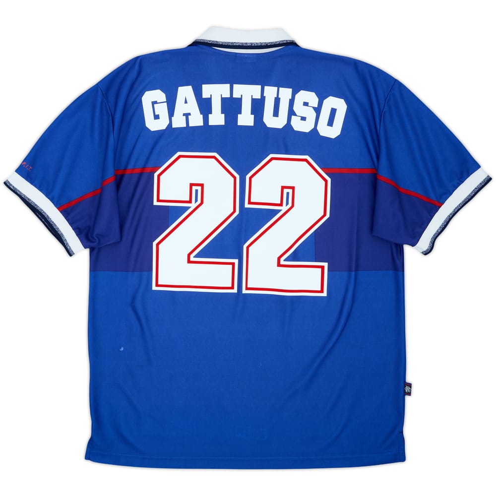 1997-99 Rangers Home Shirt Gattuso #22 - 5/10 - (L)