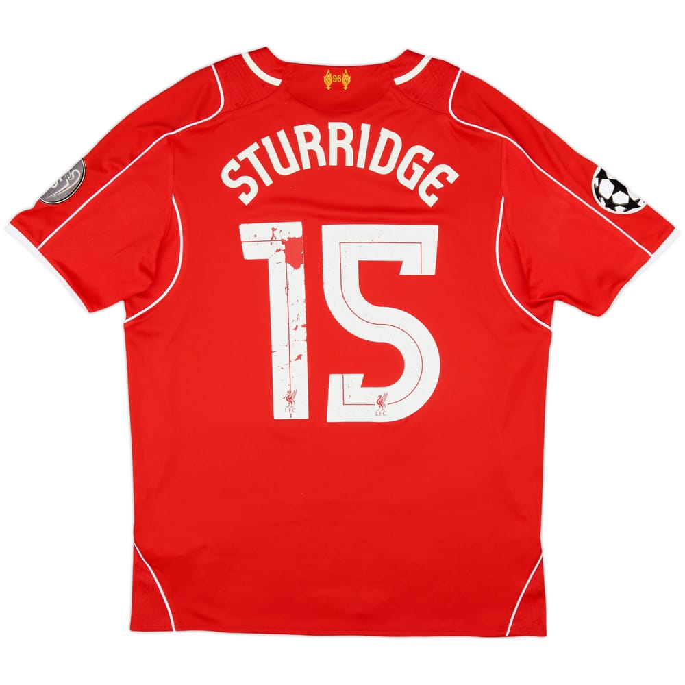 2014-15 Liverpool Home Shirt Sturridge #15 - 5/10 - (L)