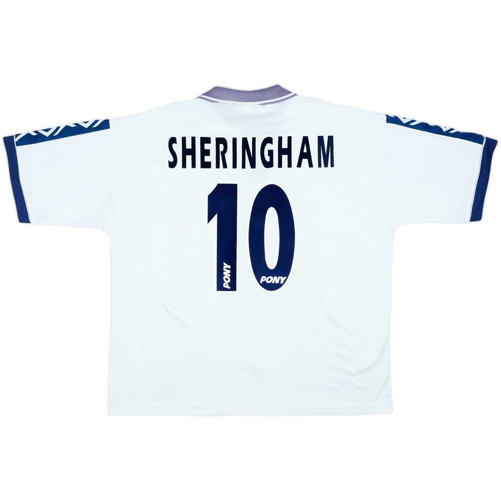 1995-97 Tottenham Home Shirt Sheringham #10 - 7/10 - (XL)