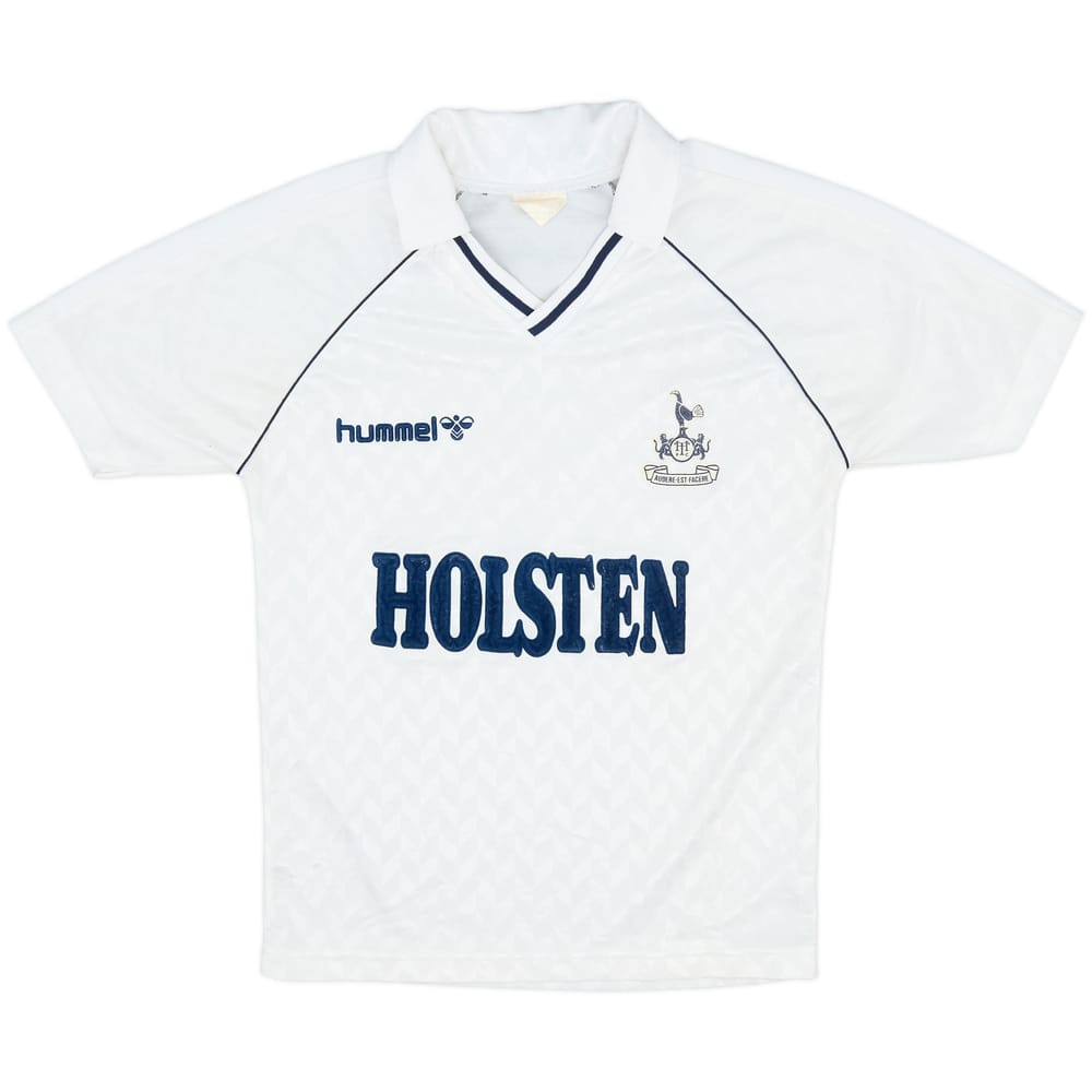 1987-89 Tottenham Home Shirt - 8/10 - (XL.Boys)