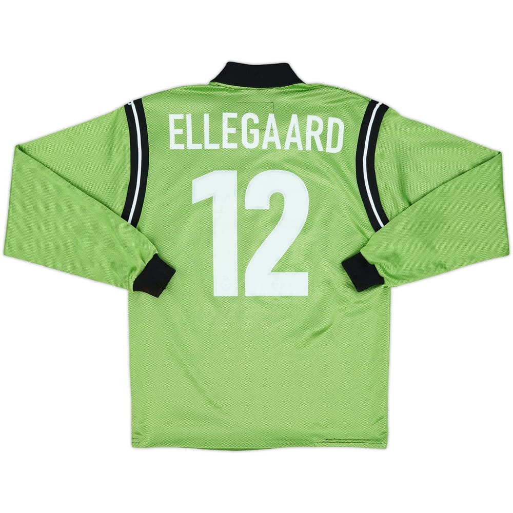 2001-02 Manchester City GK Shirt Ellegaard #12 - 6/10 - (S.Boys)
