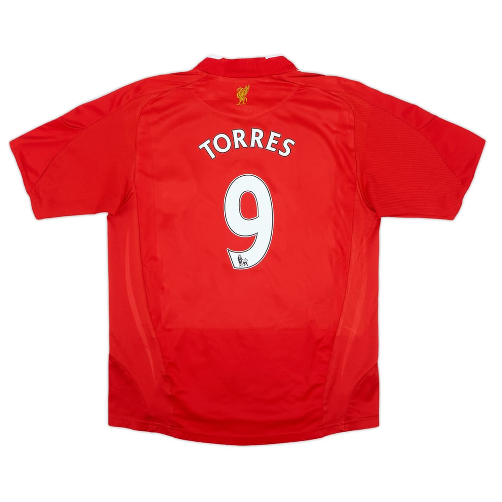 2008-10 Liverpool Home Shirt Torres #9 - 8/10 - (13-14 Years)
