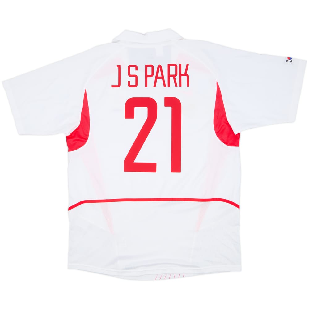 2002-03 South Korea Away Shirt J S Park #21 - 7/10 - (XXL)