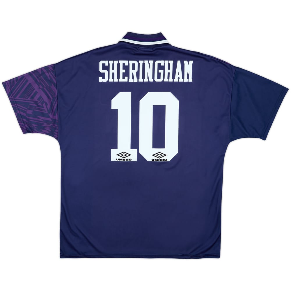 1994-95 Tottenham Away Shirt Sheringham #10 - 6/10 - (XL)