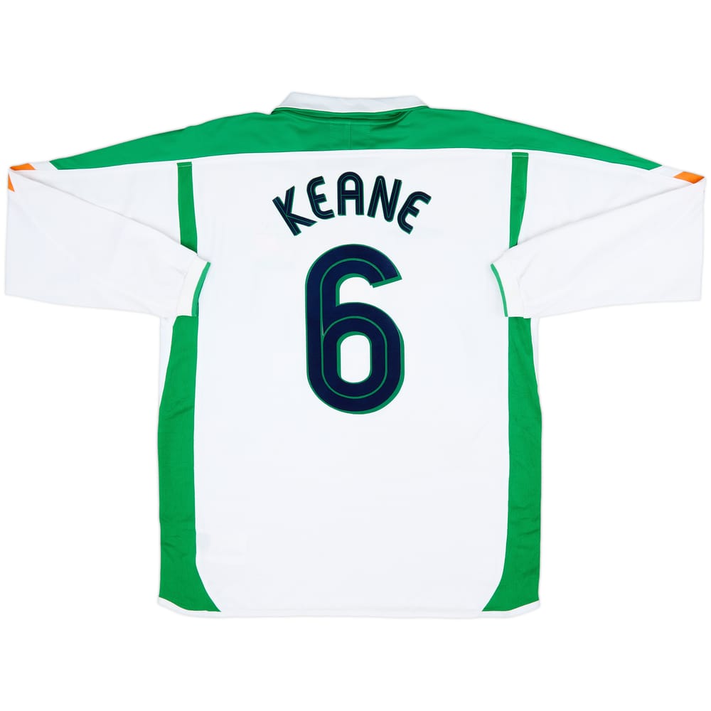 2003-05 Ireland Away L/S Shirt Keane #6 - 8/10 - (L)