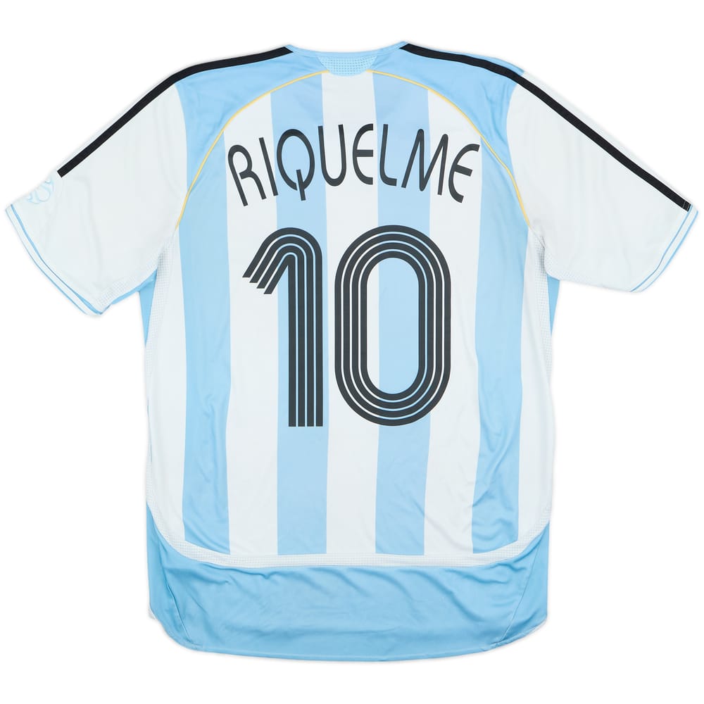 2005-07 Argentina Home Shirt Riquelme #10 - 6/10 - (M)