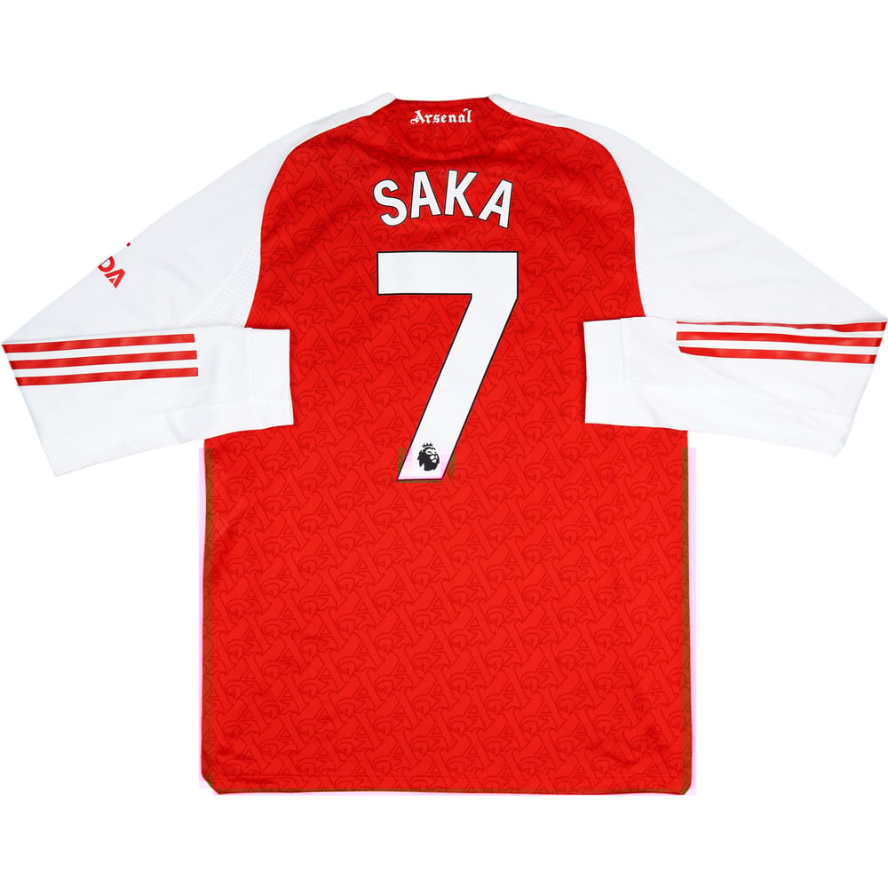 2025-26 Arsenal Authentic Home L/S Shirt Saka #7