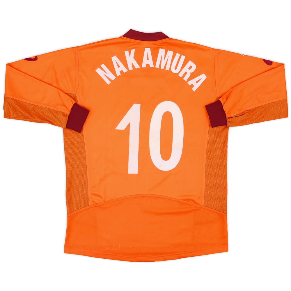 2003-04 Reggina Away L/S Shirt Nakamura #10 - 6/10 - (XL)