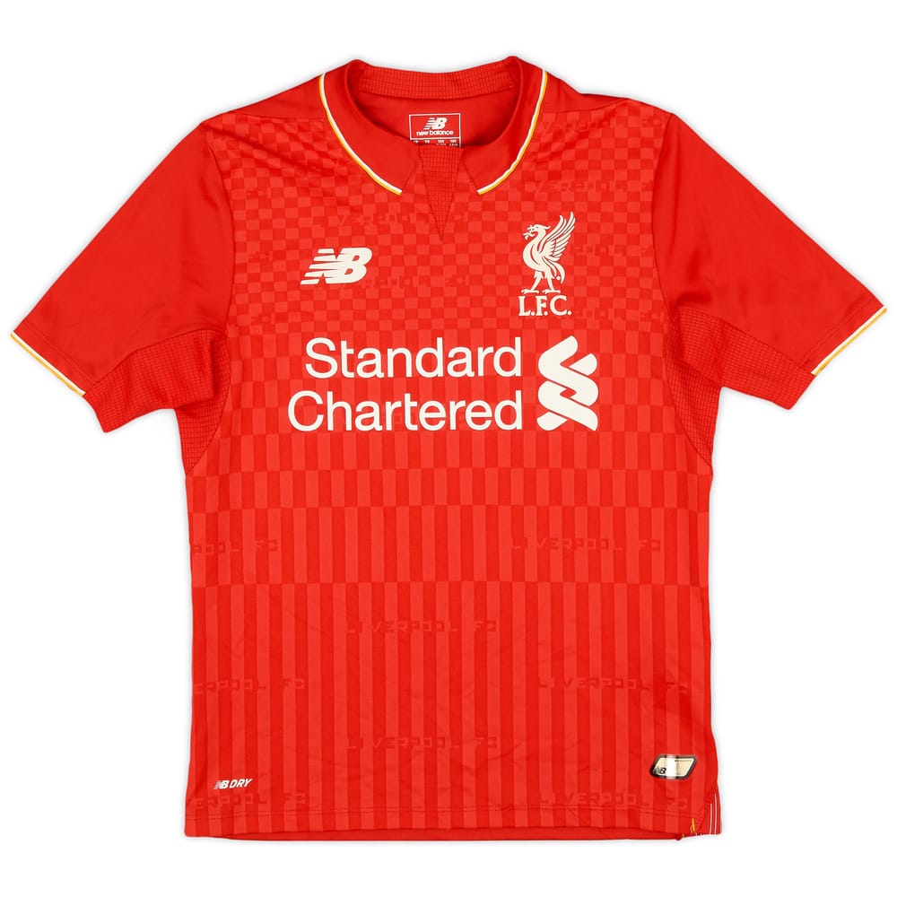 2015-16 Liverpool Home Shirt - 8/10 - (S.Boys)