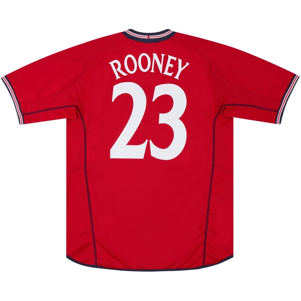 2002-04 England Away Shirt Rooney #23 - 8/10 - (S)