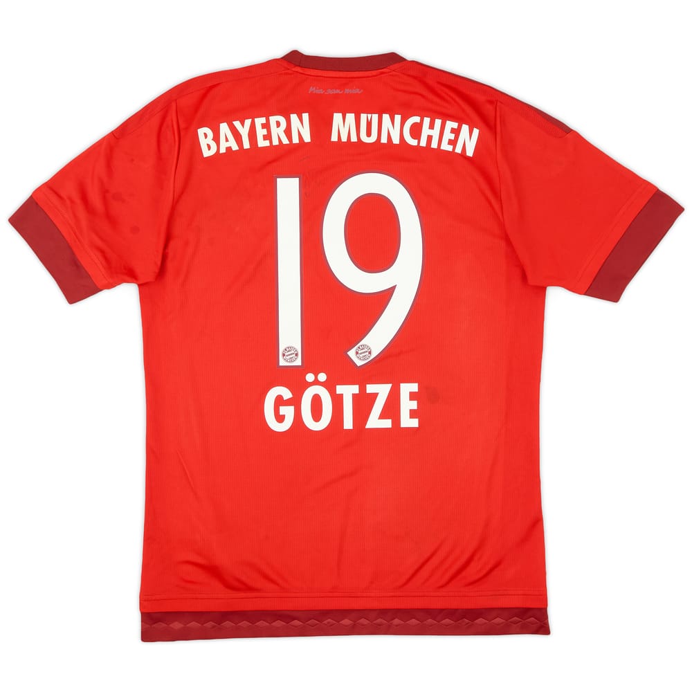 2015-16 Bayern Munich Home Shirt Gotze #19 - 5/10 - (S)