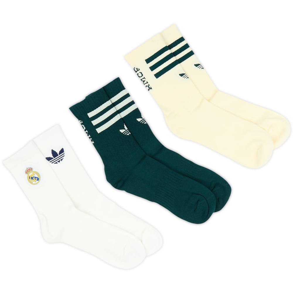 2026-27 Real Madrid adidas Crew Socks (Pack of 3)