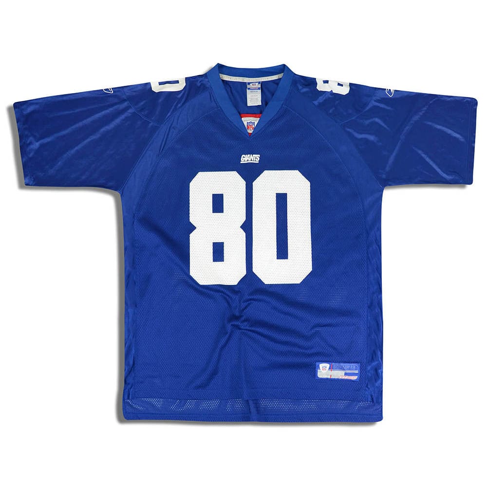 2002-04 New York Giants Shockey #80 Reebok On Field Jersey (Home) L