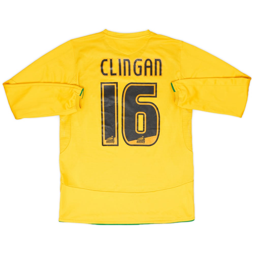 2005-06 Nottingham Forest Away L/S Shirt Clingan #16 - 6/10 - (XL.Boys)