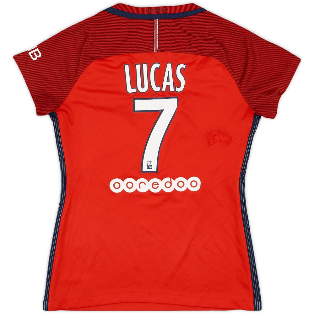 2016-17 Paris Saint-Germain Away Shirt Lucas #7 - 5/10 - (Women's S)