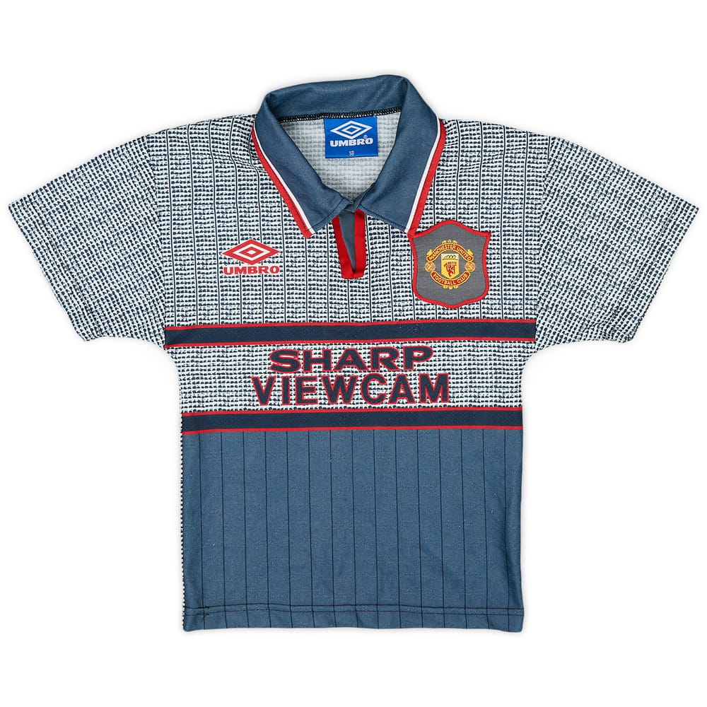 1995-96 Manchester United Away Shirt - 8/10 - (S.Boys)