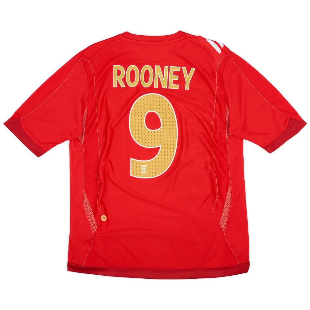 2006-08 England Away Shirt Rooney #9 - 7/10 - (L)