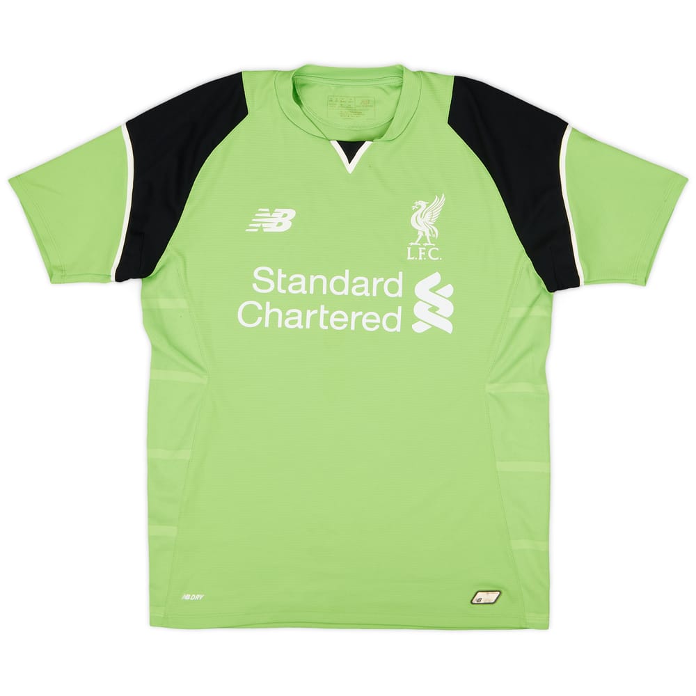 2016-17 Liverpool GK S/S Shirt - 9/10 - (S)