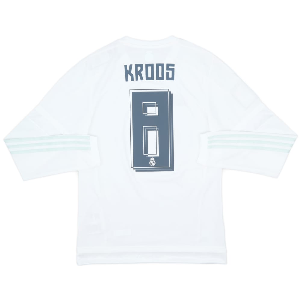 2015-16 Real Madrid Home L/S Shirt Kroos #8 (S)