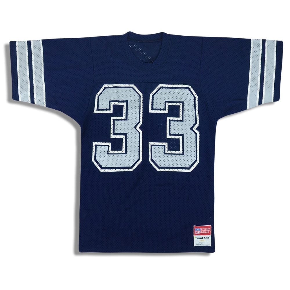 1980s Dallas Cowboys Dorsett #33 MacGregor Sand-Knit Jersey (Home) S