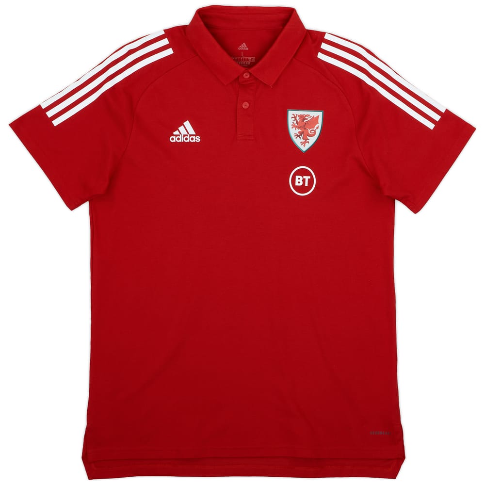 2020-21 Wales adidas Polo T-Shirt - 9/10