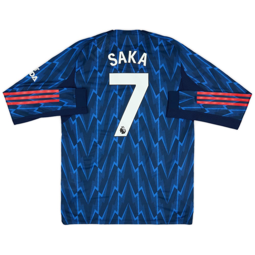 2025-26 Arsenal Authentic Away L/S Shirt Saka #7