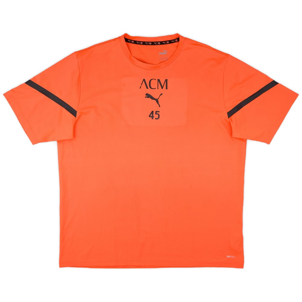 2021-22 AC Milan Player Issue Puma Training Shirt #45 - 7/10 - (XL)