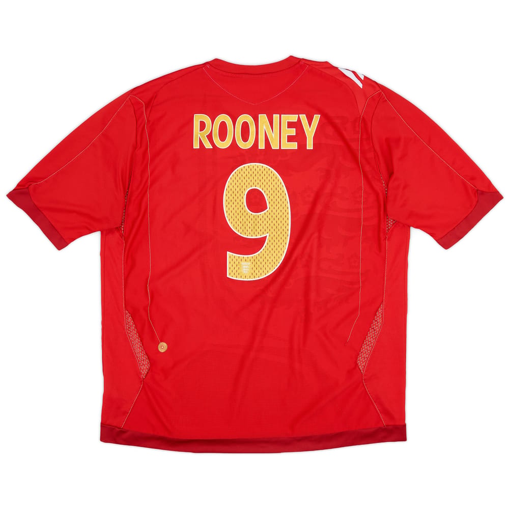 2006-08 England Away Shirt Rooney #9 - 6/10 - (XL)
