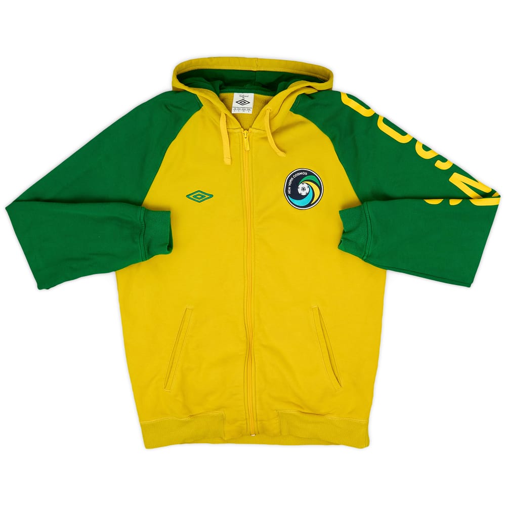 2010-11 New York Cosmos Umbro Hooded Sweat Top - 8/10 - (L)