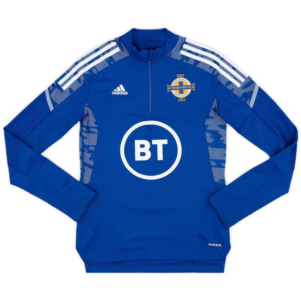 2021-22 Northern Ireland adidas 1/4 Zip Drill Top - 9/10 - (XS)