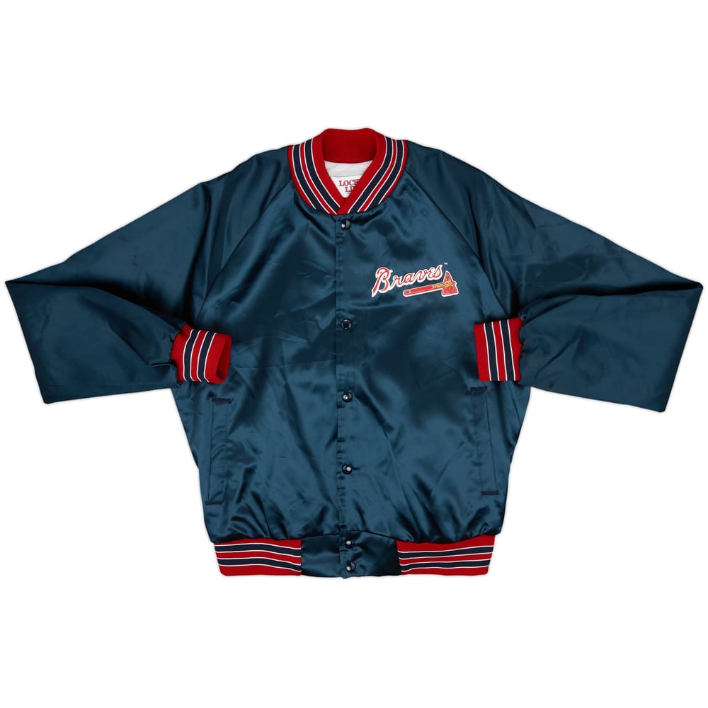 1990s Atlanta Braves Locker Line Satin Varsity Jacket - 6/10 - (M)