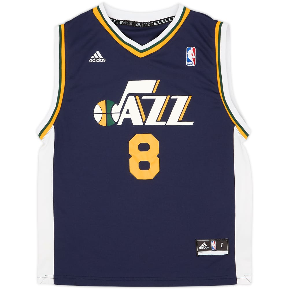 2010-11 Utah Jazz Williams #8 adidas Away Jersey - 7/10 - (L.Boys)