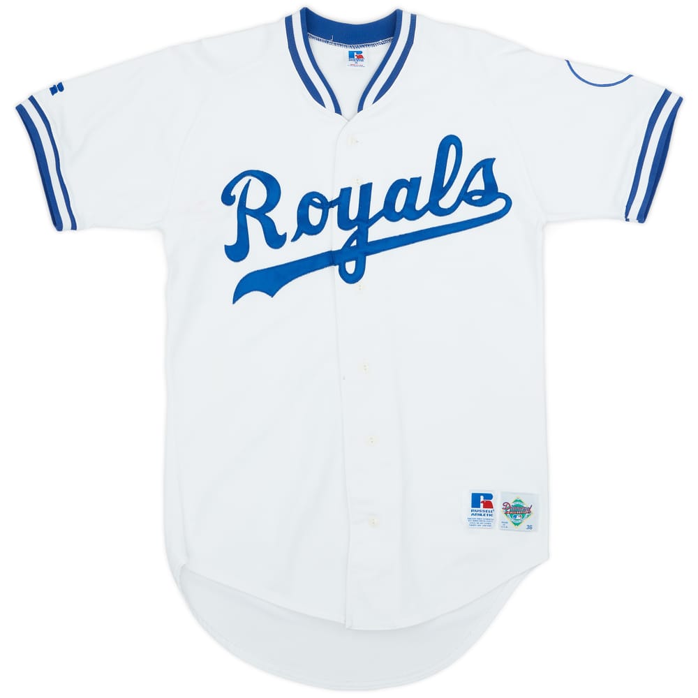 1992-94 Kansas City Royals Russell Athletic Authentic Home Jersey - 6/10 - (S)