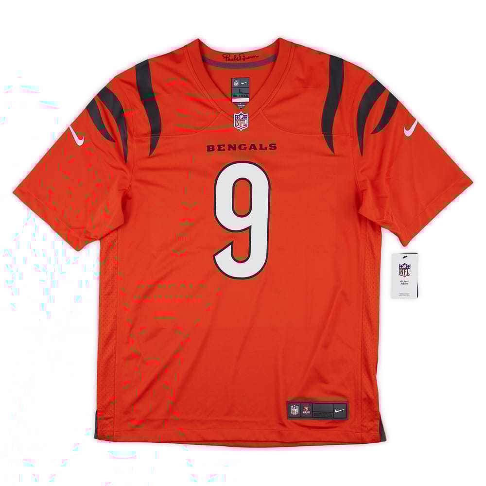 2021-23 Cincinnati Bengals Burrow #9 Nike Game Alternate Jersey (S)