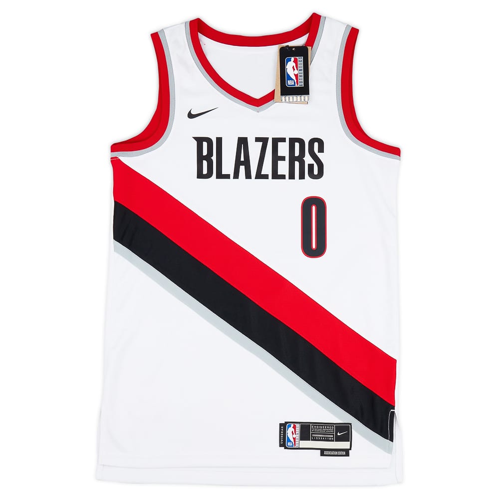 2017-23 Portland Trail Blazers Lillard #0 Nike Swingman Home Jersey (XL)